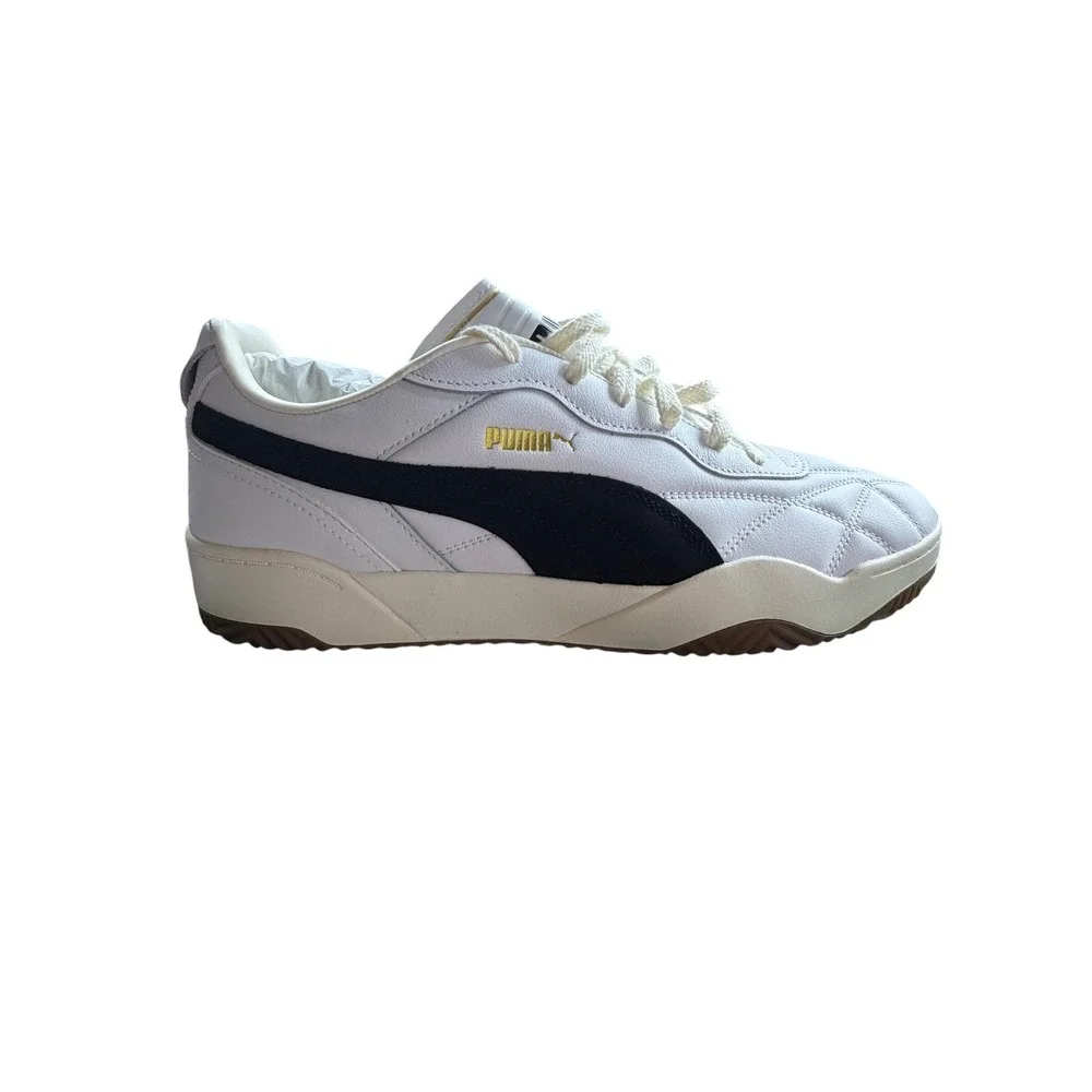 Puma Tifosi Lux White Black‎ Gum Mens Sneakers 402259-02 Size 11
